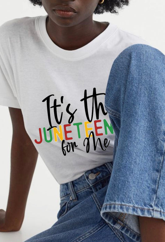 JUNETEENTH FOR ME GRAPHIC WOMEN TEE